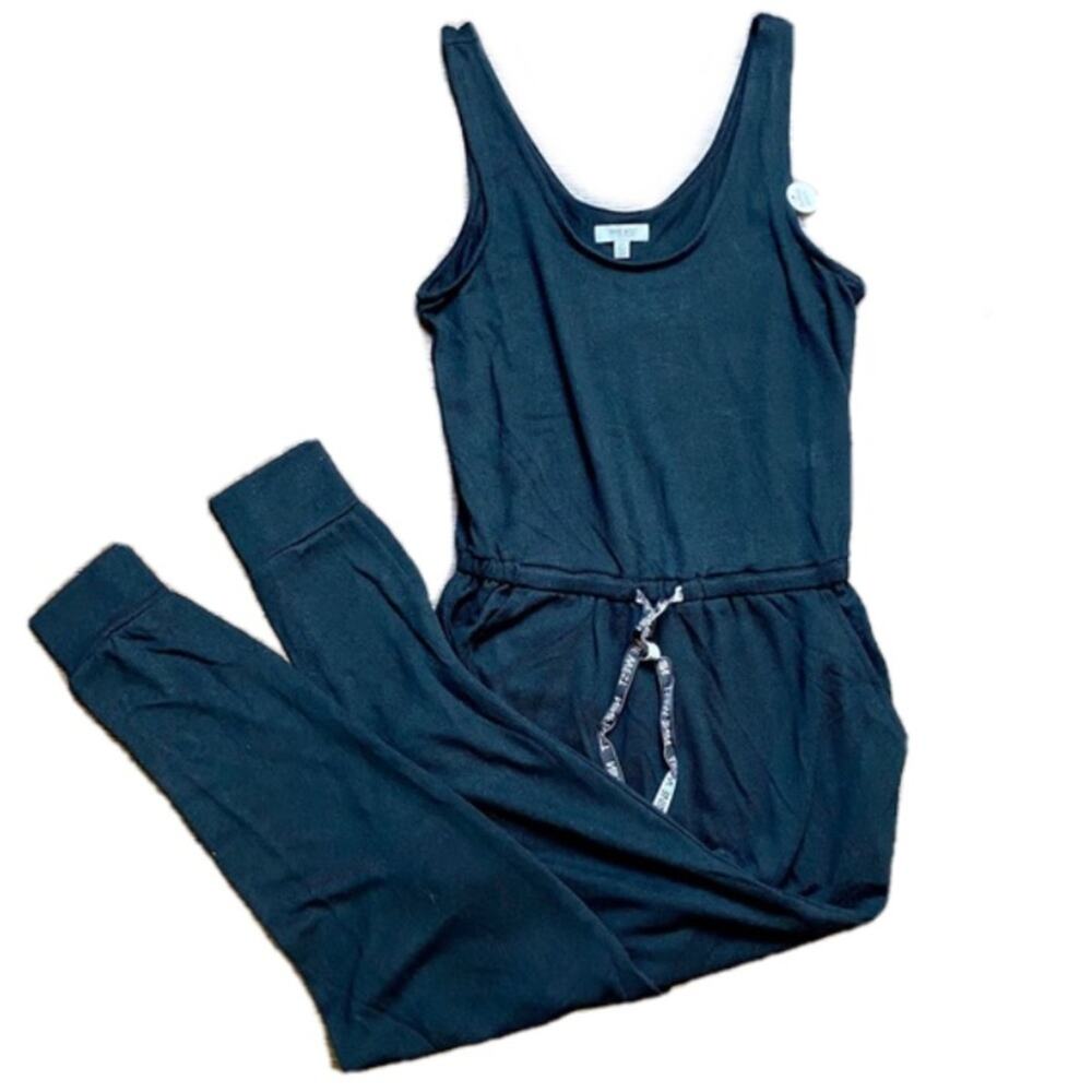 Nine West Black Sleepwear knit jumpsuit casual lounge wear . NWT Medium
